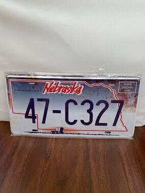 Nebraska License plate